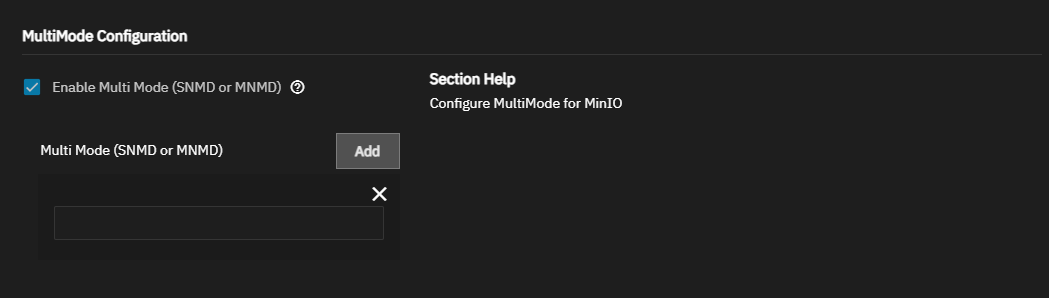 MinIO Enterprise MultiMode Configuration
