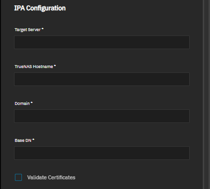 IPA Configuration IPA Configuration