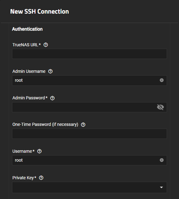 New SSH Connection Authentication