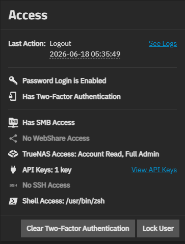 Access Card with API Key