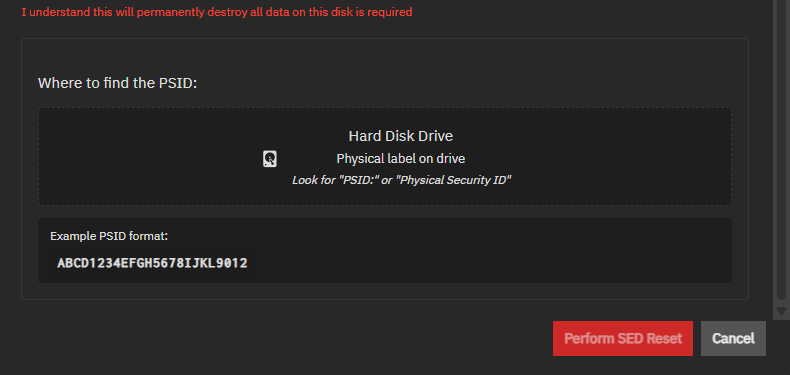 Reset SED Window Bottom Reset SED Window Bottom