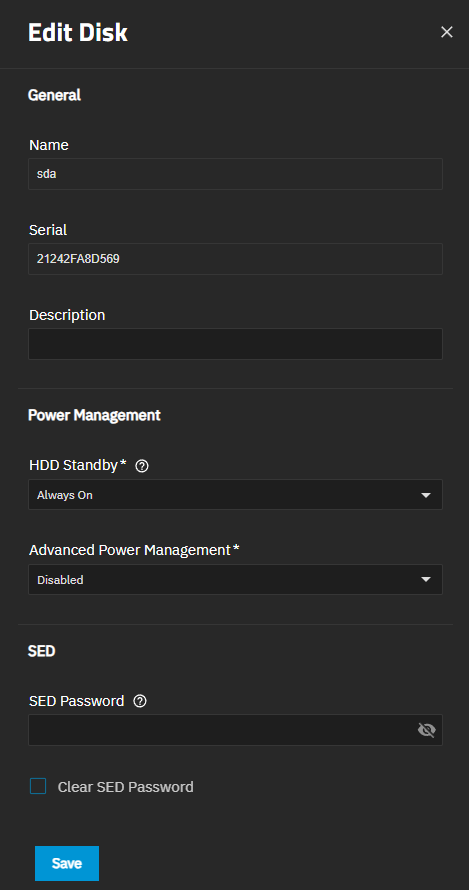 Edit Disk Screen with SED Edit Disk Screen with SED