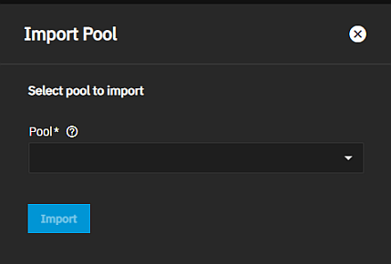 Import Pool Screen