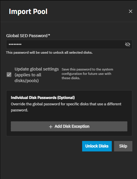 Unlocking SED Disks Unlocking SED Disks