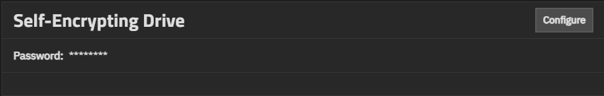 Self-Encrypting Drive Card Self-Encrypting Drive Card