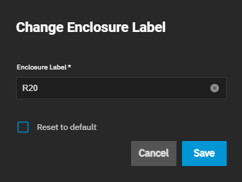Change Enclosure Label