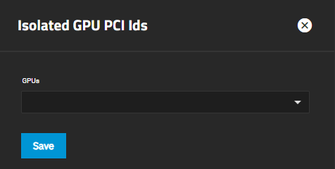 Isolated GPU PCI Ids Screen