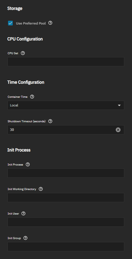 Add Container Advanced Options - Part 1 Add Container Advanced Options - Part 1