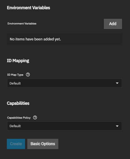 Add Container Advanced Options - Part 2 Add Container Advanced Options - Part 2