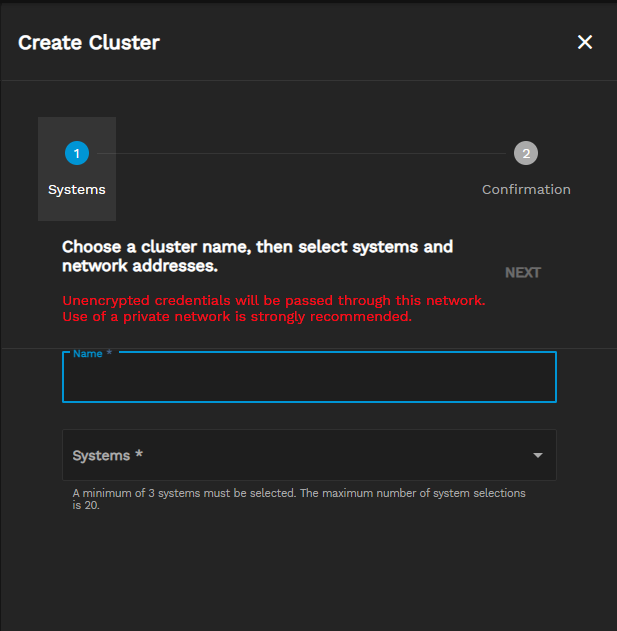 Configuring Systems in the Cluster