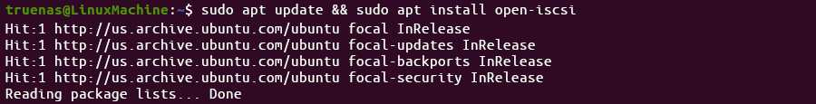 Linux ISCSI App Install LinuxISCSIAppInstall
