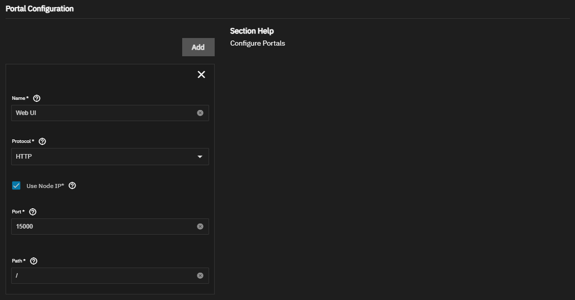 Portal Configuration Settings Portal Configuration Settings