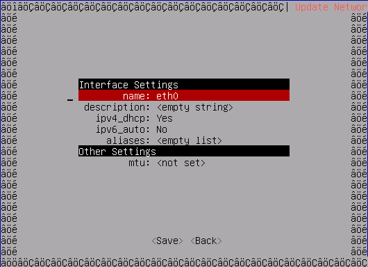 TrueNAS Console Setup Menu Edit Interface Settings TrueNAS Console Setup Menu Edit Interface Settings