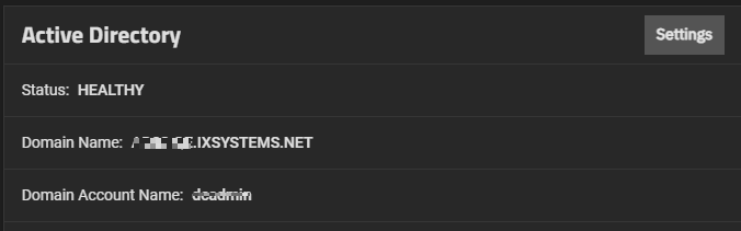 Active Directory Widget Active Directory Widget