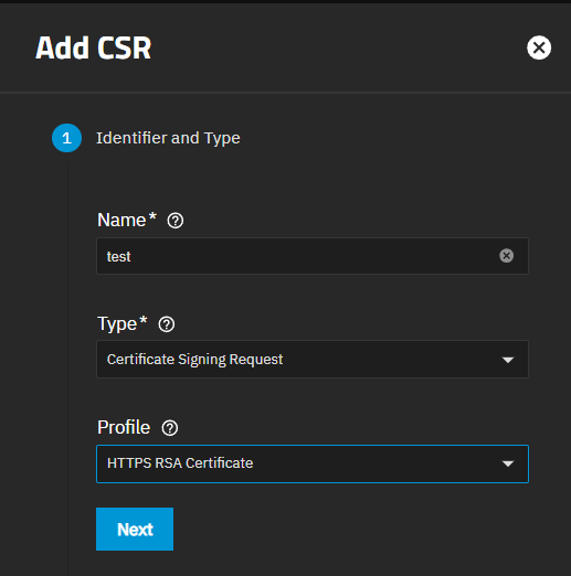 Identifier and Type RSA Identifier and Type RSA
