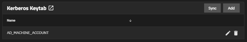 Kerberos Keytab Widget KerberosKeytabWidget