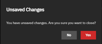 Close Without Saving Changes Close Without Saving Changes