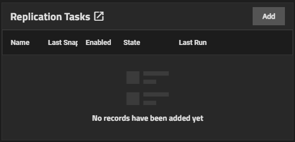 Replication Task Widget No Tasks Replication Task Widget No Tasks