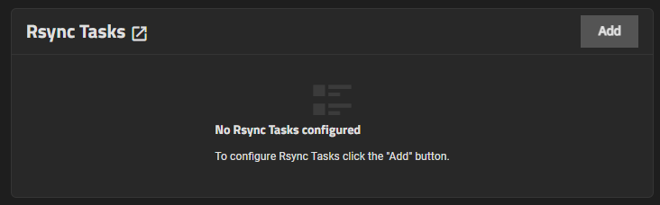Data Protection Rsync Task Widget No Tasks Data Protection Rsync Task Widget No Tasks