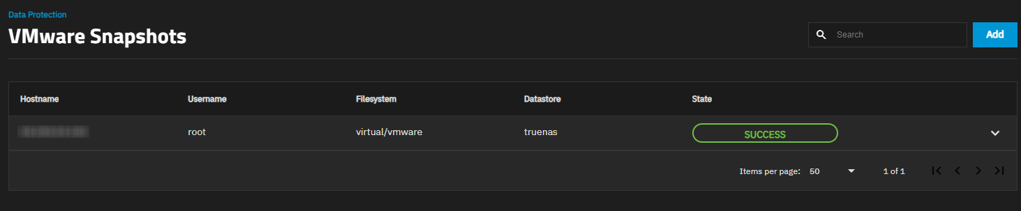 VMWare Snapshot Configured VMWare Snapshot Configured