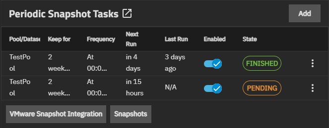 VMware Snapshot Integration VMware Snapshot Integration