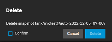 Delete Snapshot Delete Snapshot