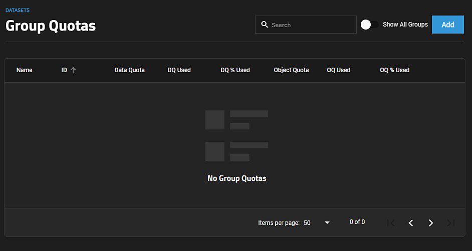 Group Quotas Screen Group Quotas Screen