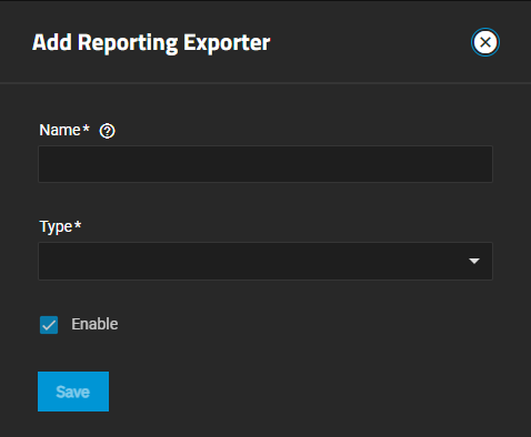 Add Reporting Exporter Add Reporting Exporter