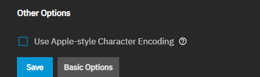Other Options Settings Other Options Settings