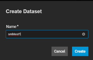 Create Dataset Dialog Create Dataset Dialog