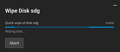 Wipe Disk Progress Dialog Wipe Disk Progress Dialog