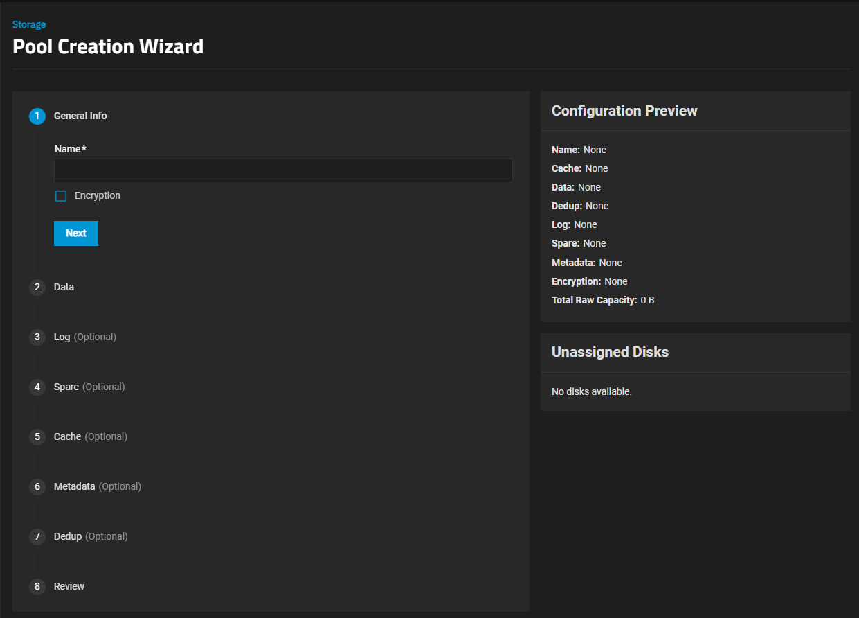 Pool Creation Wizard Pool Creation Wizard