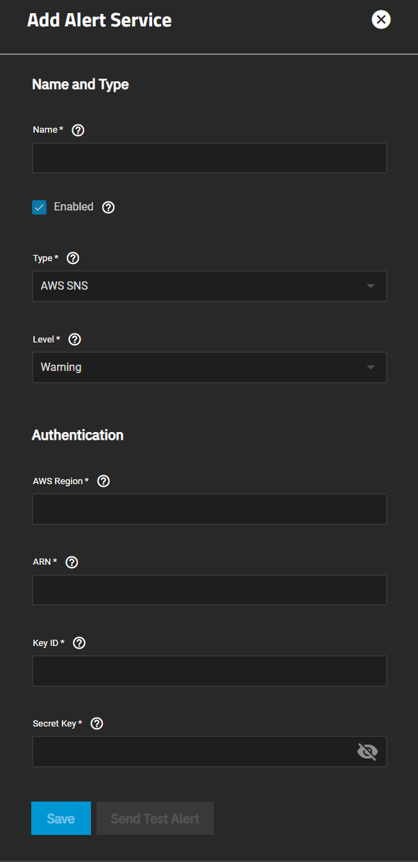 Add Alert Service AddAlertServiceScreen