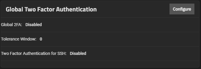 Global TwoFactor Authentication Widget Global TwoFactor Authentication Widget