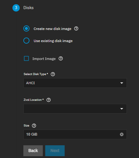 Disks Settings Disks Settings