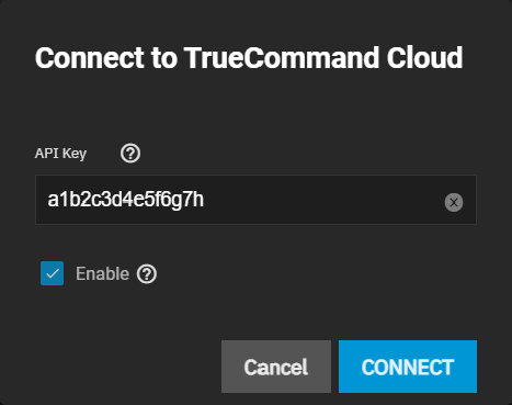 TrueCommandCloudConnectAPIKey